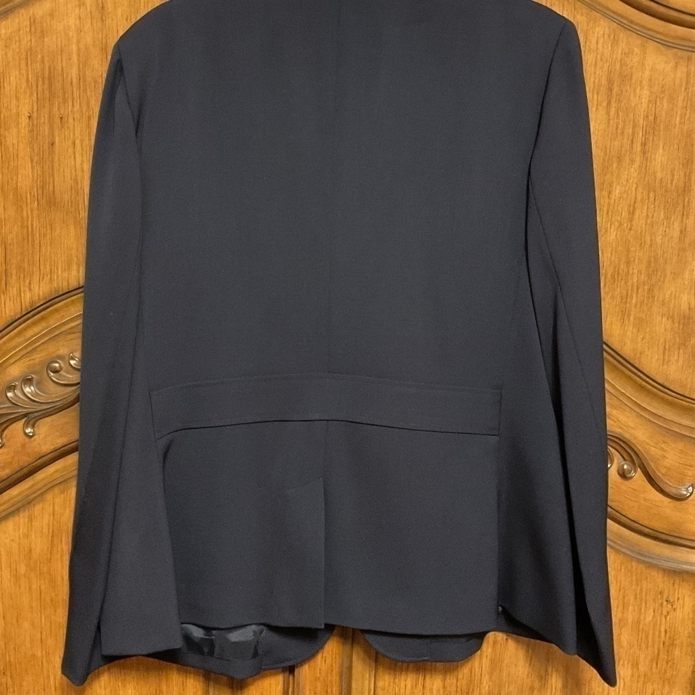 NWOT POLO RALPH LAUREN 100% WOOL DARK Blue CREST WOMAN BLAZER NEW SIZE US 16 - Picture 2 of 13